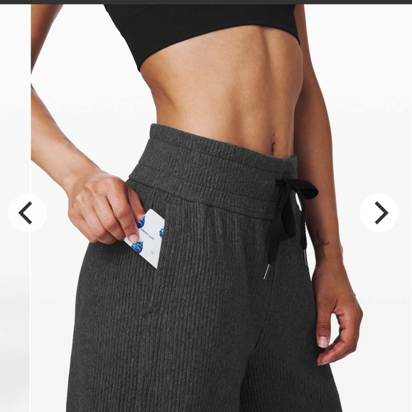 Lululemon Retreat Yourself Cropped Heathered Grey Pants Size 4 - Picture 3 of 9